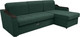 Миниатюра изображения товара Диван угловой Сириус Лидер-3 с оттоманкой НПБ 260x165 (Eva 19 велюр зеленый)