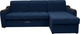 Миниатюра изображения товара Диван угловой Сириус Лидер-3 с оттоманкой НПБ 260x165 (Eva 22 велюр синий)