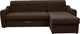 Миниатюра изображения товара Диван угловой Сириус Лидер-3 с оттоманкой НПБ 260x165 (Eva 27 велюр коричневый)