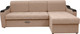 Миниатюра изображения товара Диван угловой Сириус Лидер-3 с оттоманкой НПБ 260x165 (Eva 33 велюр светло-коричневый)
