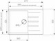 Миниатюра изображения товара Мойка кухонная Ecoshtein Rechteck 620 (капучино)