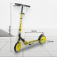 Миниатюра изображения товара Самокат городской Ricos Shine JSCM6698 (желтый)