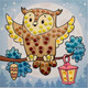 Миниатюра изображения товара Набор для творчества Каляка-Маляка Волшебная мозаика. Сова ВМКМ-ПТ