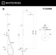 Миниатюра изображения товара Душевая система со смесителем Whitecross Y1234NIB (брашированный никель)