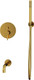 Миниатюра изображения товара Душевая система со смесителем Whitecross Y YSET06GLB (брашированное золото)