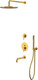 Миниатюра изображения товара Душевая система со смесителем Whitecross Y YSET07GLB (брашированное золото)
