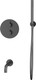 Миниатюра изображения товара Душевая система со смесителем Whitecross Y YSET10GM (оружейная сталь)