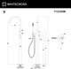 Миниатюра изображения товара Смеситель Whitecross Y1233GM (оружейная сталь)