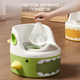 Миниатюра изображения товара Детский горшок Solmax&Kids Акула / SM99506 (зеленый/белый)