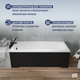 Миниатюра изображения товара Ванна акриловая Lauter Bianca 140х70 / 21207140 (с ножками и лицевым черным экраном)
