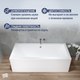 Миниатюра изображения товара Ванна акриловая Lauter Oasis 155х70 / 21203055 (с ножками и лицевым экраном)