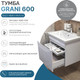 Миниатюра изображения товара Тумба под умывальник Vigo Grani 600-0-1 (белый)