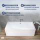 Миниатюра изображения товара Ванна акриловая Lauter Oasis 155х70 / 21203055 (с ножками)