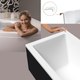 Миниатюра изображения товара Ванна акриловая Lauter Oasis 155х70 / 21203055 (с ножками, лицевым черным и торцевым экраном)