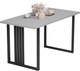 Миниатюра изображения товара Обеденный стол Mio Tesoro Laim 120x66 (серый/черный)