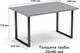 Миниатюра изображения товара Обеденный стол Soma Tako 120x66 (серый/черный)