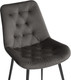 Миниатюра изображения товара Стул Woodville Гояр (графитовый/черный глянец)