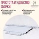 Миниатюра изображения товара Подстолье Millwood Сеул 180x80 (металл белый)
