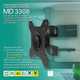 Миниатюра изображения товара Кронштейн для телевизора Metaldesign MD 3306