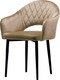 Миниатюра изображения товара Стул Памир София F08 (бежевый/черная опора)