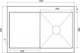 Миниатюра изображения товара Мойка кухонная Wisent WS-36550-R/GER013 (с сифоном, дозатором и коландером)