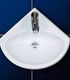 Миниатюра изображения товара Умывальник Sanita Веер угловой VERSAWB01
