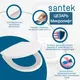 Миниатюра изображения товара Сиденье для унитаза Santek Цезарь 1WH302412 (Soft-Close, Clip-Up)