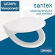 Миниатюра изображения товара Сиденье для унитаза Santek Цезарь 1WH302412 (Soft-Close, Clip-Up)