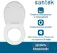 Миниатюра изображения товара Сиденье для унитаза Santek Цезарь 1WH302412 (Soft-Close, Clip-Up)