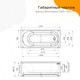 Миниатюра изображения товара Ванна акриловая Radomir Виктория лайт 155x70x42 2-01-0-0-1-271Р (с каркасом)