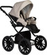 Миниатюра изображения товара Детская универсальная коляска INDIGO Mio Eco Plus 14 2 в 1 (04, черная кожа/светло-бежевая кожа)