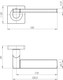 Миниатюра изображения товара Ручка дверная Ajax furniture Lift K.JK51 SN/CP-3 (матовый никель/хром)
