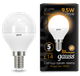 Миниатюра изображения товара Лампа Gauss Шар 9.5W 890lm 3000K E14 LED / 105101110