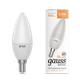 Миниатюра изображения товара Лампа Gauss Basic Свеча 5.5W 400lm 3000K E14 LED / 1033116K (3шт)