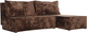 Миниатюра изображения товара Диван угловой Stolline Киото (коричневый)