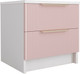 Миниатюра изображения товара Прикроватная тумба ДСВ Лавис ТД 400.1 (белый/белый софт/роза)