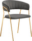 Миниатюра изображения товара Стул Woodville Kamelia 1 (темно-серый/золотой)