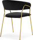 Миниатюра изображения товара Стул Woodville Kamelia 1 (черный/золотой)