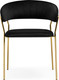 Миниатюра изображения товара Стул Woodville Kamelia 1 (черный/золотой)