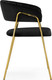 Миниатюра изображения товара Стул Woodville Kamelia 1 (черный/золотой)