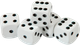 Миниатюра изображения товара Набор кубиков для настольной игры Звезда D6 16мм / 1213 (5шт, белый с черными точками)
