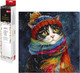 Миниатюра изображения товара Набор алмазной вышивки Феникс+ Зимний кот / 68601