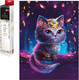 Миниатюра изображения товара Набор алмазной вышивки Феникс+ Волшебный кот / 68621