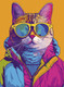 Миниатюра изображения товара Набор алмазной вышивки Феникс+ Яркий кот / 68636