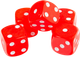 Миниатюра изображения товара Набор кубиков для настольной игры Звезда D6 16мм / 1229 (5шт, красный с белыми точками)