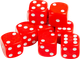 Миниатюра изображения товара Набор кубиков для настольной игры Звезда D6 16мм / 1230 (10шт, красный с белыми точками)