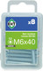 Миниатюра изображения товара Винт ЕКТ 6х40 DIN 965 / B006592 (8шт)