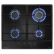 Миниатюра изображения товара Газовая варочная панель MEFERI MGH604BK Glass Power