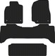 Миниатюра изображения товара Комплект ковриков для авто Alicosta 2349_1 для Lexus LX470 SUV/J100+3 ряд 2002-2007 (EVA соты, черный)