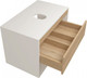 Миниатюра изображения товара Тумба под умывальник Teymi Ritta 75см / T60539 (белый/дуб)